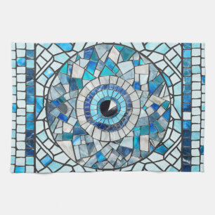 Paño De Cocina Evil Eye Amulet Mosaic Art