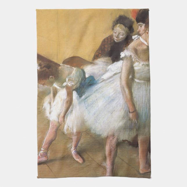 Paño De Cocina Examen de danza por Edgar Degas, Ballet de época (Vertical)