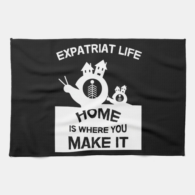 Paño De Cocina Expatriados Expatriados En El Extranjero Familias  (Horizontal)