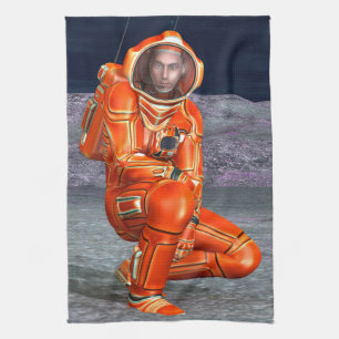 Paño De Cocina Explorador de Marte Astronauta Arte de Planeta Ali
