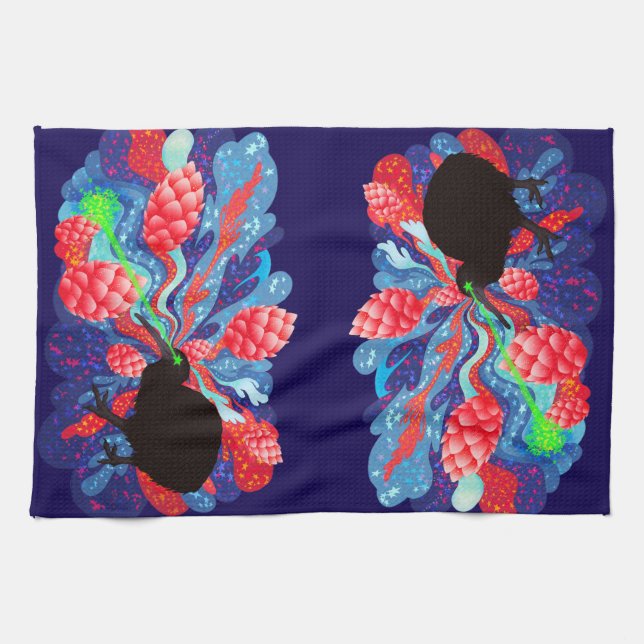 Paño De Cocina Explosión de Hop en Kiwi (Horizontal)