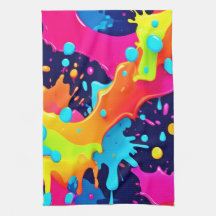 Explosión de pinturas de neón