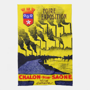 Paño De Cocina Expo Industrial Francés 1920