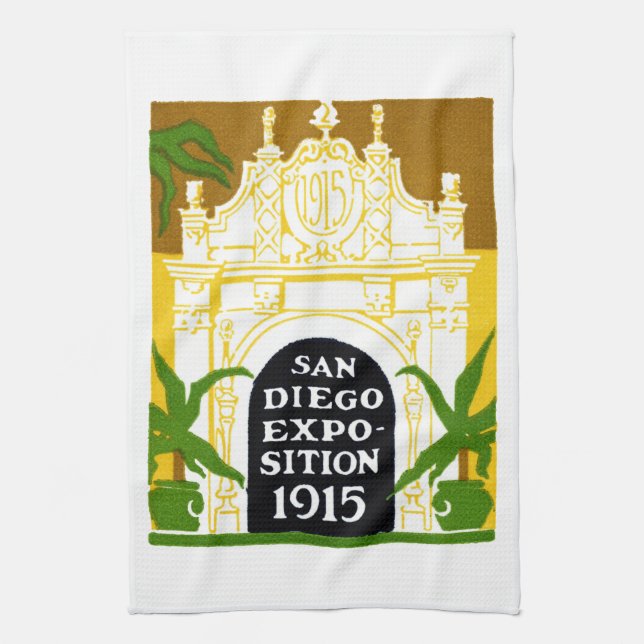 Paño De Cocina Exposición de San Diego de 1915 (Vertical)