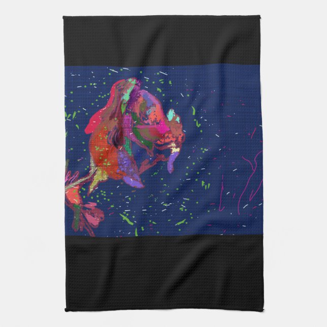 Paño De Cocina Exquisite Floral Art Kitchen Towel (Vertical)