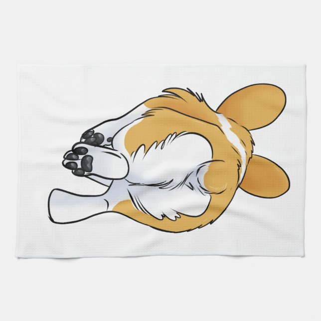 Paño De Cocina Extremo del Corgi (Horizontal)
