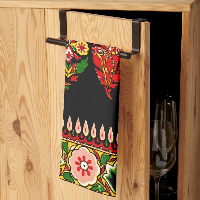 Paño De Cocina Fabric indio de algodón (Pliegue de tercios)