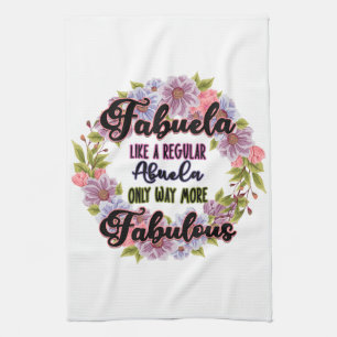Paño De Cocina Fabuela Como Un Abuela Regular Sólo Muy Fabuloso
