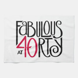 Paño De Cocina Fabuloso con 40 rojos