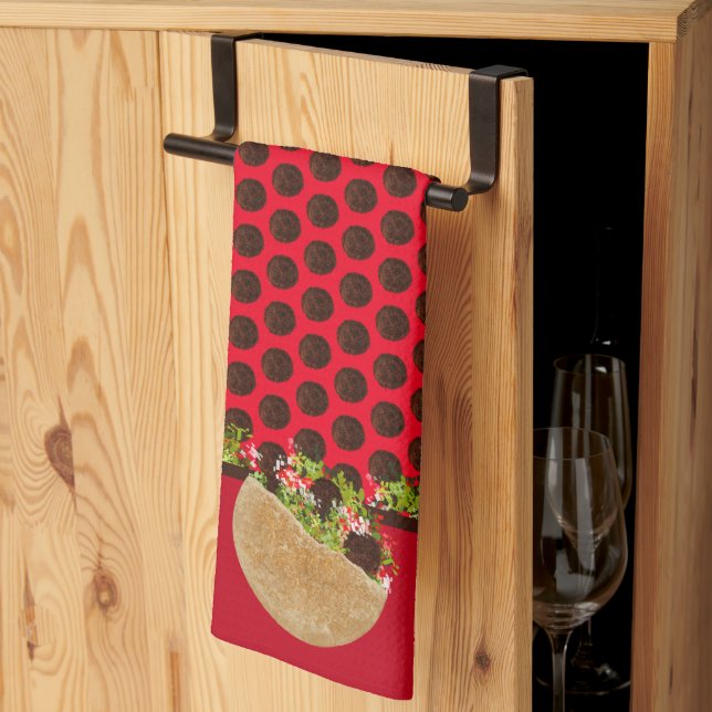 Paño De Cocina Falafel Sandwiches (Pliegue de tercios)