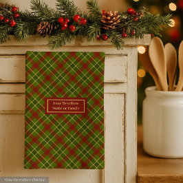 Paño De Cocina Fall Tartan Hand Towel Personalized Checkered