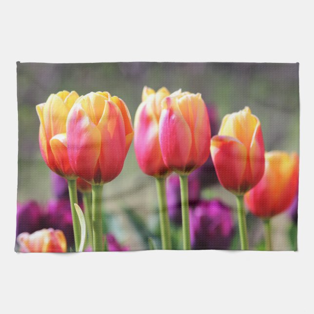 Paño De Cocina Faln Tulips Aflame (Horizontal)