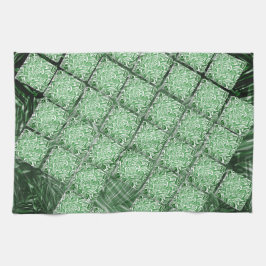 Paño De Cocina Falsa cerámica, gramo simulado y partes de pared.