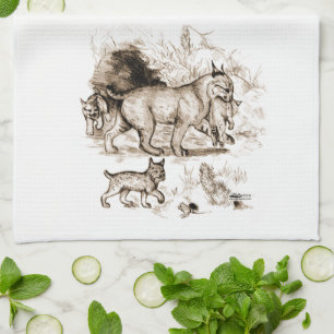 Paño De Cocina Familia Bobcat