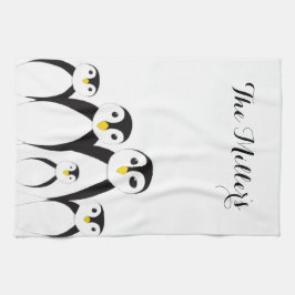 Paño De Cocina Familia Cute Penguin