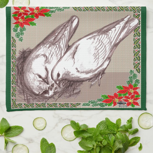Paño De Cocina Familia navidad (Doblado)