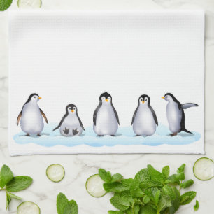 Paño De Cocina Familia Penguin