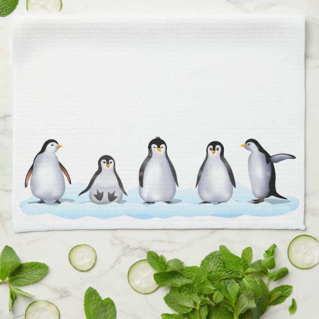Paño De Cocina Familia Penguin (Doblado)