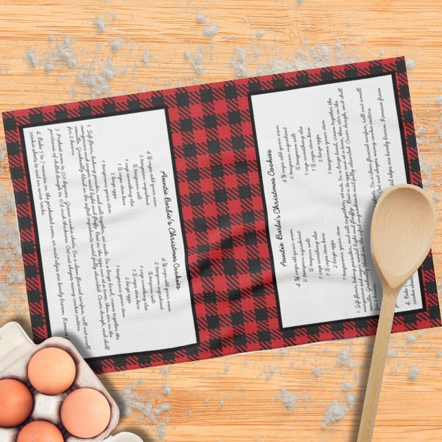 Paño De Cocina Familiar receta de cuadros escoceses de gingham de (Subido por el creador)