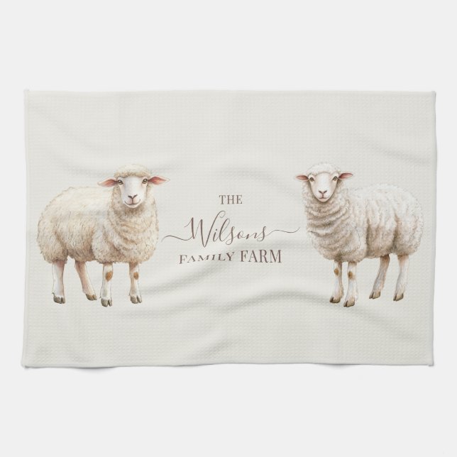 Paño De Cocina Family Farm Rustic Sheep  (Horizontal)