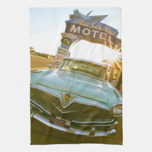 Paño De Cocina Famoso motel Blue Swallow en la Ruta 66