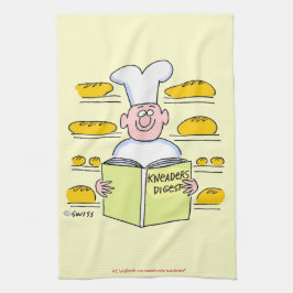 Paño De Cocina Famosos panes de arte Personalizado de pan francés