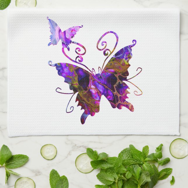 Paño De Cocina Fantasía Butterflies (Doblado)