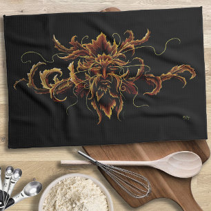 Paño De Cocina Fantasía celta de Dryad otoñal