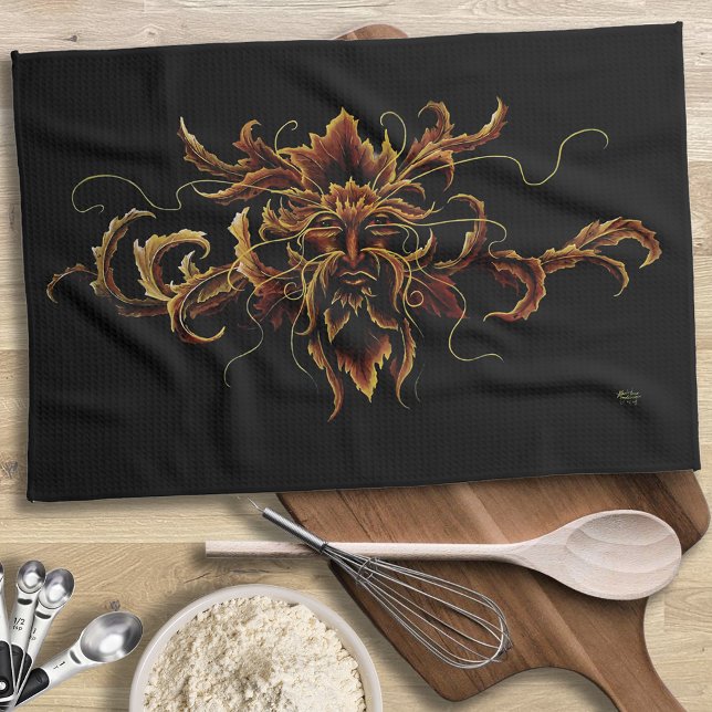 Paño De Cocina Fantasía celta de Dryad otoñal (Subido por el creador)