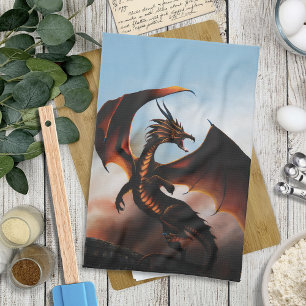 Paño De Cocina Fantasía de Amber Dragon
