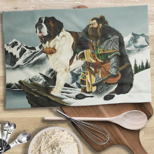 Paño De Cocina Fantasía de San Bernardo Perro