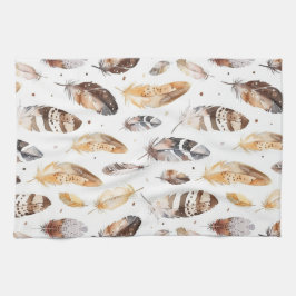 Paño De Cocina Fantasías nativas de la tribu crema marrón