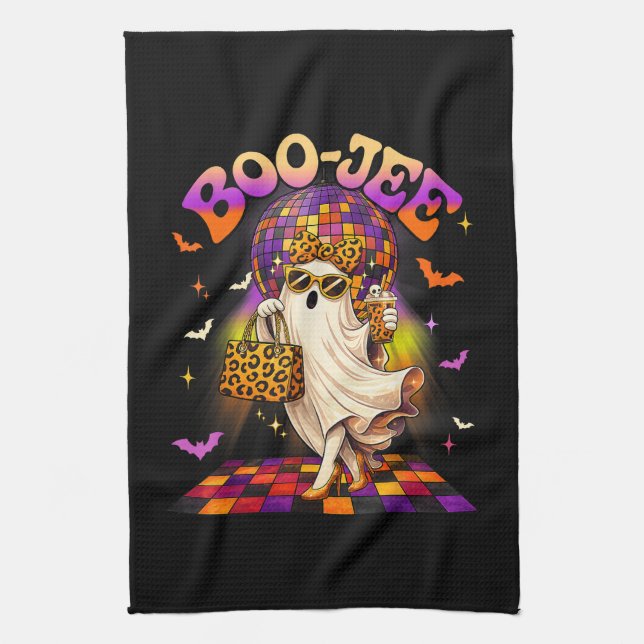 Paño De Cocina Fantasma Boojee Halloween Boo JEE Disco (Vertical)