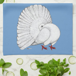 Paño De Cocina Fantasma Pigeon White