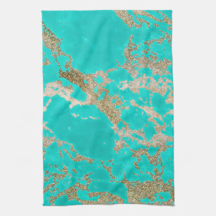 Paño De Cocina Fantástico mármol moderno de imitación de oro purp