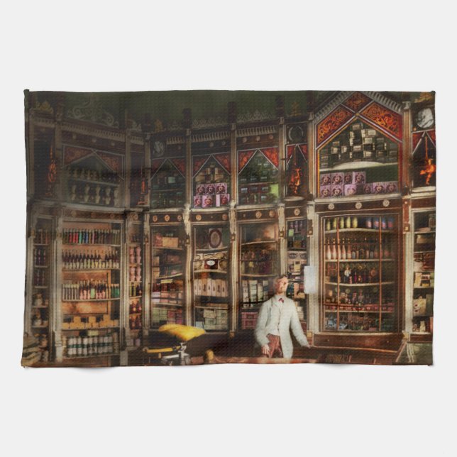 Paño De Cocina Farmacia - Farmacia rusa 1885 (Horizontal)