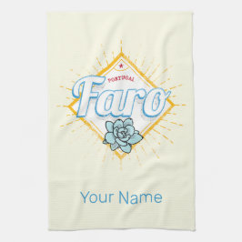 Paño De Cocina Faro Algarve Portugal Retro Sucultores Vintage