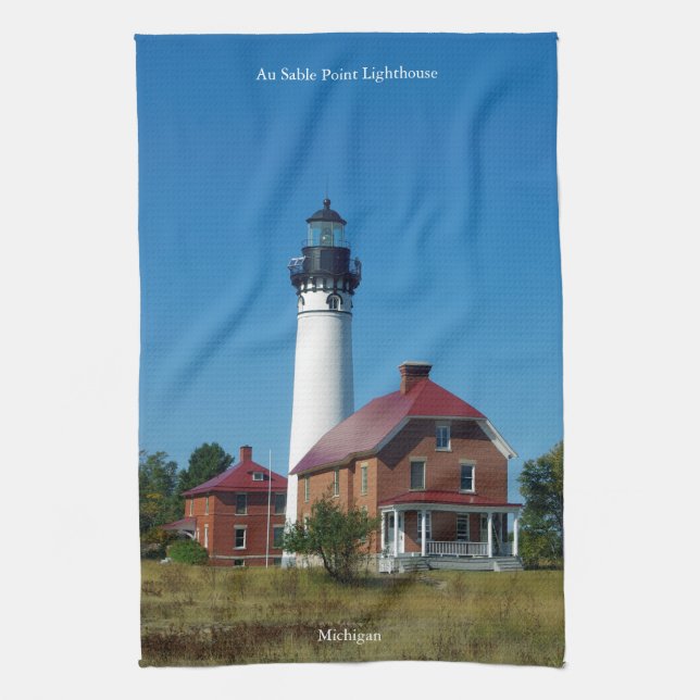 Paño De Cocina Faro de Au Sable Point (Vertical)