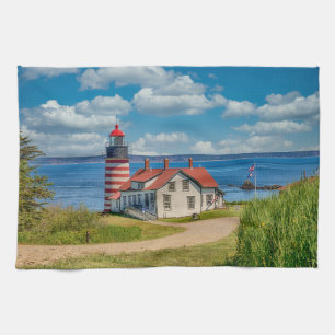 Paño De Cocina Faro West Quoddy Head, Lubec, Maine