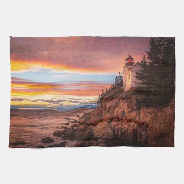 Paño De Cocina Faros | Parque nacional Acadia Maine (Horizontal)