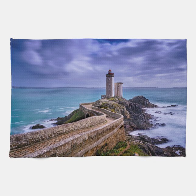 Paño De Cocina Faros | Petit Minou Lighthouse Francia (Horizontal)