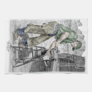 Paño De Cocina Farrier Blacksmith Using Anvil