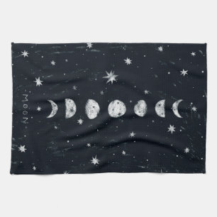 Paño De Cocina Fases del té de la luna