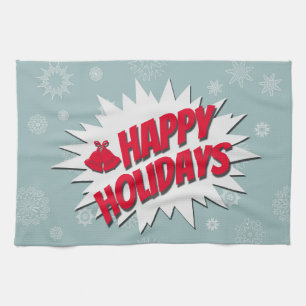 Paño De Cocina Felices Fiestas