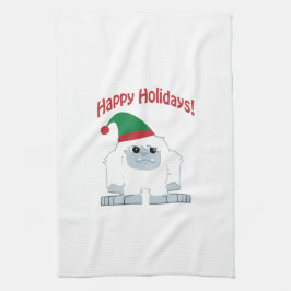 Paño De Cocina ¡Felices Fiestas! Navidades Yeti