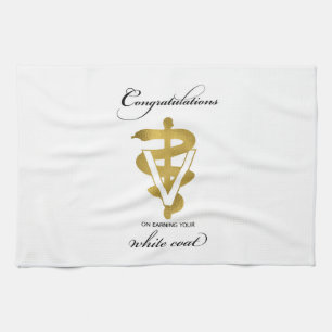 Paño De Cocina Felicitaciones a la ceremonia veterinaria de la ba