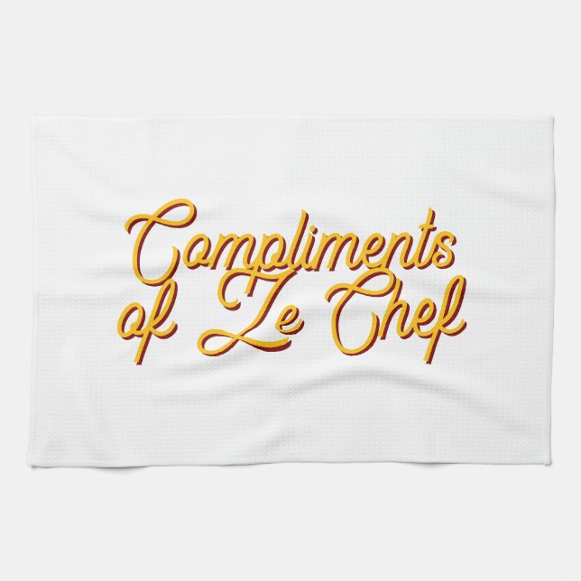 Paño De Cocina Felicitaciones del chef (Horizontal)