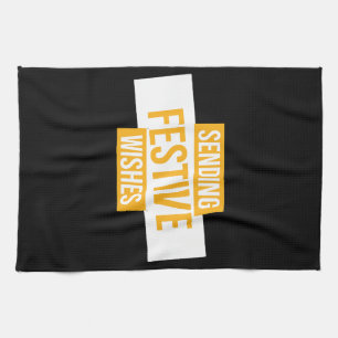 Paño De Cocina Feliz año nuevo 2024 - envío de deseos festivos