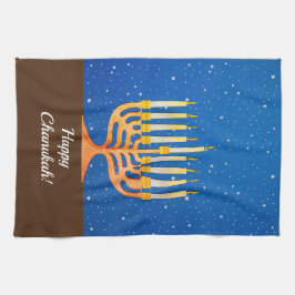 Paño De Cocina ¡Feliz Chanukah! Menorah