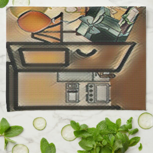 Paño De Cocina Feliz Cumpleaños Arte